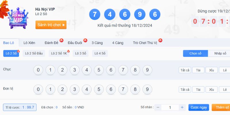 Xổ Số Hà Nội Vip - Chơi An Toàn, Nhận Thưởng Ngay Tại Bong88 2 Tìm hiểu chi tiết về xổ số Hà Nội vip
